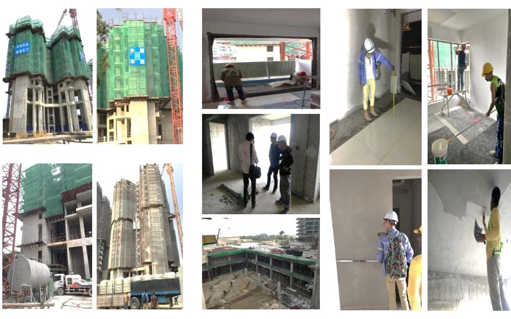 High rise construction project