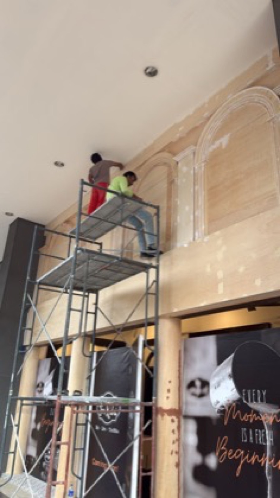 Restaurant frontage and interior fit-out works by SG Terra Construction