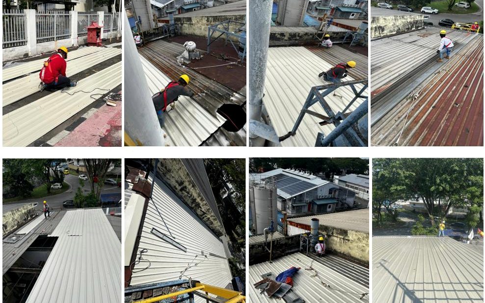 Industrial roofing repair